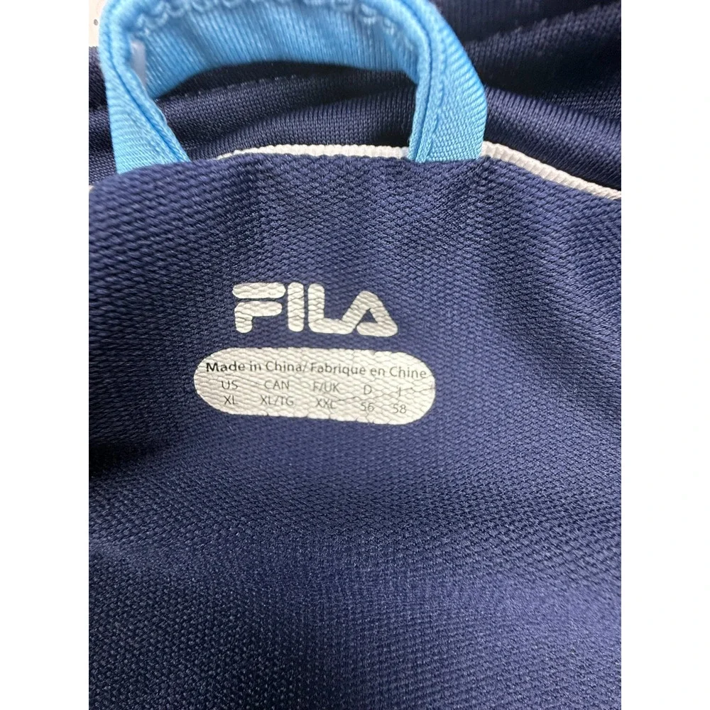 FILA Cincinnati Western & Southern Open Tennis Track Jacket Navy Blue Men's XL